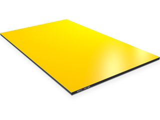 GELB/RAL1023 -3mm/0,3mm-matt/glanz
