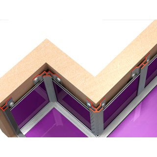 VIOLETT /RAL4008  -3mm/0,3mm-matt/grundiert