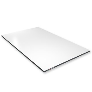 WEISS/RAL9016 -8mm/0,3mm-matt/glanz